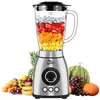 Image de UTEN Blender 1800W 2L avec Bol En Verre Mixeur Professionnel à Smoothie 18 Vitesses 6 Lames Inox Smoothies et Glace Pilée