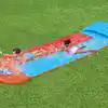 Image de Toboggan Aquatique H2ogo Tsunami Splash Ramp Toboggan Double Bestway