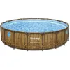 Image de BESTWAY Bestway Piscine hors sol tubulaire ronde Bestway Power Steel Swim Vista 549 x 122 cm décor bois