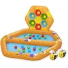 Image de Bestway Bees Piscine Gonflable Enfant Avec Balles 127x119x61 Cm +12 Mois Jardin 52639