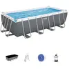 Image de Bestway Piscine Hors Sol Power Steel  488 X 244 X 122 Cm, Filtre A Sab