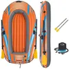 Image de Bateau gonflable - BESTWAY - Kondor Elite 2000 - 196 x 106 cm - Orange - Pour adulte et enfant