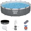 Image de BESTWAY Bestway Piscine hors sol tubulaire ronde Bestway Steel Pro Max 457 x 107 cm gris clair avec LED