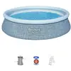Image de Kit Piscine Gonflable - Fast Set  - 457 X 107 Cm - Ronde (filtre A Cartouche, Échelle, 1 Cartouche)