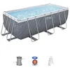 Image de Kit Piscine Hors Sol Tubulaire Steel Pro Max - 412 X 201 X 122cm - Rectangulaire Filtre A Cartouche, Échelle, Cartouche
