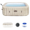 Image de Spa gonflable carre bestway lay-z-spa rome smart airjet 5-7 avec 180 jets beige 6001M
