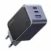 Image de Chargeur Et Câble D Alimentation Pc Ugreen Secteur Gan 2 Port Usb C 65w Gris