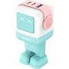 Image de Chargeur Secteur Ugreen Robotgan 65 W Turquoise Blanc Et Rose