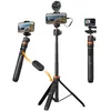 Image de K&F Concept 159cm Trépied Smartphone et Appareil Photo - Perche à Selfie - Trépied Téléphone Extensible avec Télécommande Bluetooth