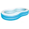 Image de Piscine gonflable - Bestway - Big Lagoon - 262 x 157 x 46 cm - bleu et blanc - pour enfant