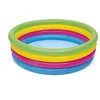 Image de Bestway Piscine Gonflable Enfant 4 Anneaux Arc-en-ciel 157x46 cm +3 Ans Jardin 51117