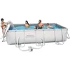 Image de Piscine rectangulaire tubulaire - BESTWAY - Power Steel - 404x201x100 cm - 6786 L - Filtre à cartouche