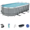 Image de Piscine Bestway Power Steel 549x274x122 Cm Gris Pvc Et Polyester