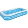 Image de Piscine gonflable de luxe - BESTWAY - Enfant et famille - Bleu - 3 boudins - 305x183x56 cm