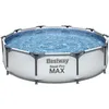 Image de Kit Piscine hors sol tubulaire BESTWAY Steel Pro Max  - 305 x 76 cm - Ronde (Livrée avec un patch de réparation)