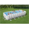 Image de Bestway Piscine Hors Sol Tubulaire Rectangulaire Bestway Power Steel 640 X 274 X 132 Cm Gris Clair