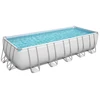 Image de Bestway Piscine Hors Sol Tubulaire Rectangulaire Bestway Power Steel 640 X 274 X 132 Cm Gris Clair