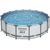 Image de Kit Piscine hors sol tubulaire BESTWAY Steel Pro Max  - 488 x 122 cm - Ronde (Avec un filtre à cartouche une pompe une bâche et