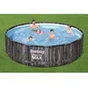 Image de Ensemble de piscine ronde Steel Pro MAX 427x107 cm Bestway - Hors-sol - Filtre à cartouche - Gris - Autoportante
