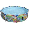 Image de Piscine hors sol tubulaire BESTWAY - Steel Pro  - 274 x 66 cm - Ronde - Contenance 3221 L - Vert