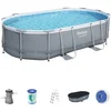 Image de Piscine Tubulaire Ovale 4,88x3,05m H1,07m 56448 Power Steel BESTWAY