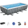 Image de Piscine Hors-sol Tubulaire Bestway Power Steel 549x274x122 cm Épurateur à Cartouche de 5 678 L/H Bâche et Échelle