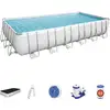 Image de Bestway Piscine Hors Sol - Rectangulaire - Power Steel - Gris Clair - 732 X 366 X 132 Cm