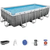 Image de Piscine Hors-sol Bestway Power Steel Ratan - Tubulaire - 488 X 244 X 1