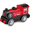 Image de Locomotive en bois éléctrique - HAPE - Avec lampe frontale et inversion de sens