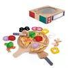 Image de Plateau à Pizza - HAPE - Complet - Bois et plastique - 29 pièces - Pour enfants