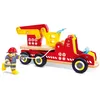 Image de Hape Camion De Pompier Jouet Avec Sirène Et Lumières - Véhicule Interactif