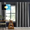 Image de Rideau Occultant 140x280 cm Polyester Anthracite