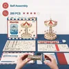 Image de Maquette 3D - Rokr - Carrousel balançoires - 289 pièces - Puzzle en Bois - À monter soi-même