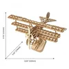 Image de Maquette 3D en bois Biplan - ROBOTIME - Modèle Biplan - Jouet de construction - Jouets éducatifs