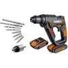 Image de Marteau perforateur SDS-Plus 3en1 20v Li-ion 2bat - WORX - WX390.1
