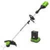 Image de Coupe-bordures Brushless 40cm 60V GREENWORKS - Batterie 20Ah - Chargeur - GD60LTK2
