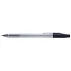 Image de Stylo Bille - APLUS - Transparent - Pointe Moyenne 1mm - Encre Noire - Non Rechargeable