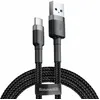 Image de Câble de données USB Type-C - Baseus - Caféine (CATKLF-CG1) - 2A - 2m - Gris Noir