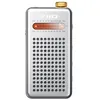 Image de FIIO RR13 Radio FM portable stéréo de poche haut-parleur intégré sortie casque 3 5 mm batterie amovible 450 mAh Argent