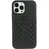 Image de Coque Audi Iphone 13 Pro Cuir Noir Motif Géométrique