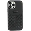 Image de Coque Audi cuir véritable pour iPhone 13 Pro Max 67   TPU rigide noir motif losange