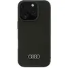 Image de Coque Silicone Audi Iphone 16 Pro Noir Mat Microfibre