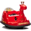 Image de Auto Tamponneuse pour Enfants 2-5 Ans Voiture Électrique Rotation à 360° avec LED Télécommande Musique Charge 30kg - Rouge