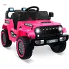 Image de Voiture Électrique Enfants PROMIRACAL Batterie Rechargeable 12V Télécommande Parentale Siège Confort 4x4 Tout-Terrain Rose