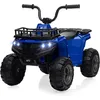 Image de 12 V Voiture électrique pour enfantJouet à pilesAvec télécommandelumières LED et ceintures de sécuritéPour 2 à 6 ansbleu