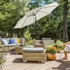 Image de Parasol droit Ø 3 m octogonal inclinable Toile polyester 180g/m² Beige GPU30BE (sans Socle) SONGMICS