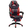 Image de Songmics fauteuil gamer ergonomique, chaise gaming, fauteuil de bureau, avec repose-pieds télescopique, appui-tête réglable, support lombaire, capacité de charge 150 kg, rouge et noir obg77br