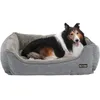 Image de FEANDREA Lit pour Chien Panier pour Chien Revêtement en Tissu Style Ours en Peluche Déhoussable et Lavable en Machine Gris