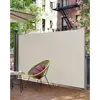 Image de Songmics store latéral 180 x 350 cm (h x l) pour balcon, terrasse, brise-vue pare-soleil beige gsa185e