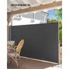Image de Songmics store latéral 180 x 350 cm (h x l) pour balcon, terrasse, brise-vue pare-soleil gris foncé gsa185g